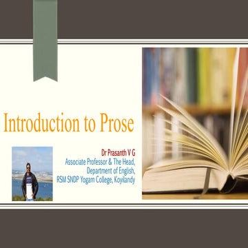 Basic Elements of Prose