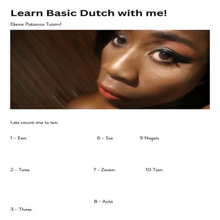 Learn Basic Dutch with Ekene Patience