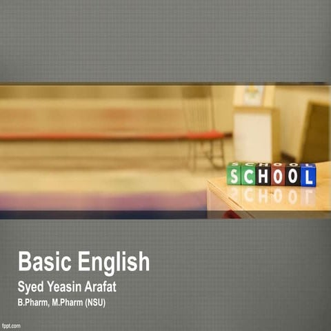Basic english lecture 1