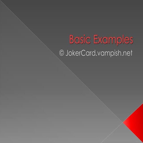 Basic Examples | PPT