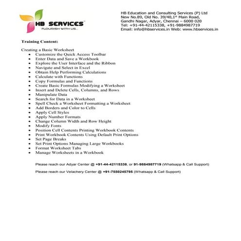 Basic Excel New Content