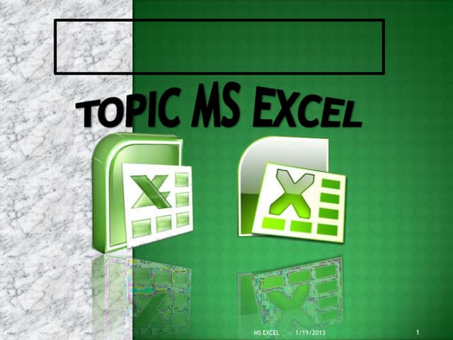 Basic Excel PPT Presentation.pptx