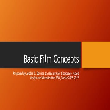 Basic film concepts