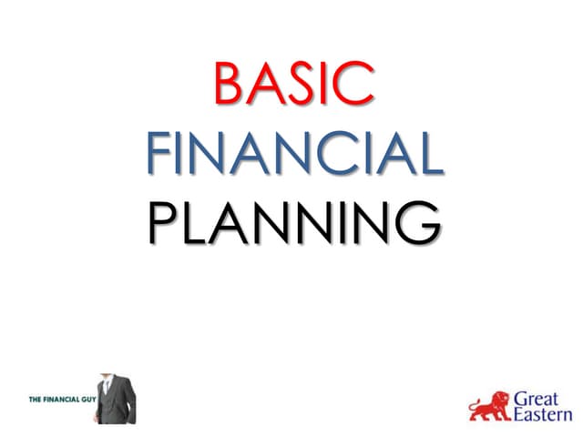 Basic Financial Planning Concepts