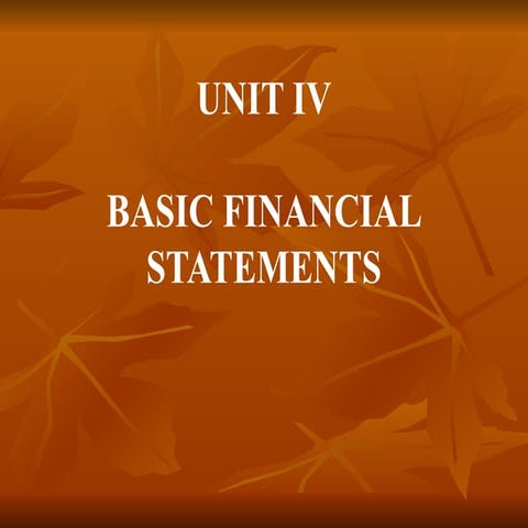BASIC FINANCIAL STATEMENTS BASIC FINANCIAL STATEMENTS