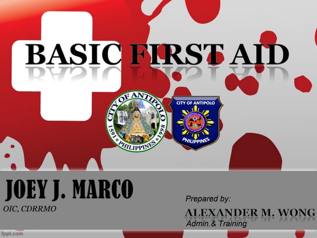 Module 1 introduction to first aid | PPTX