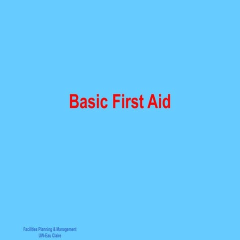 Basic First Aid. | PPT