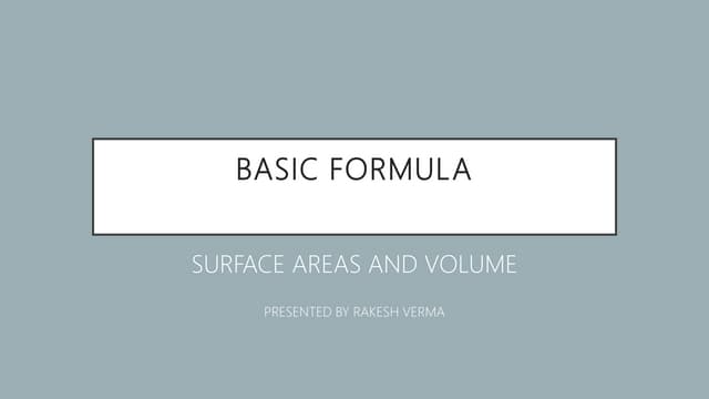 Basic formula | PPT