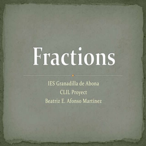 Basic fractions