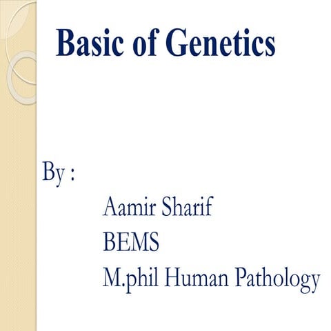 Basic genetics ,mutation and karyotyping