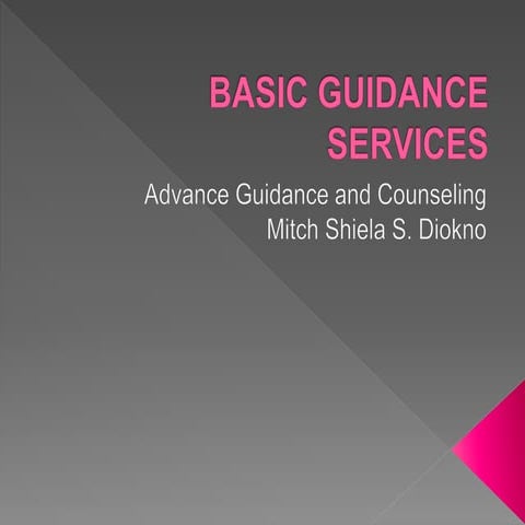 Basic guidance services