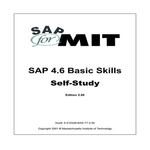 Basic guide of sap | PDF