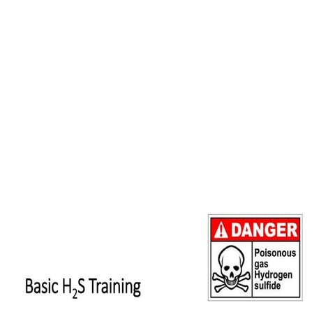 Basic H2S training 