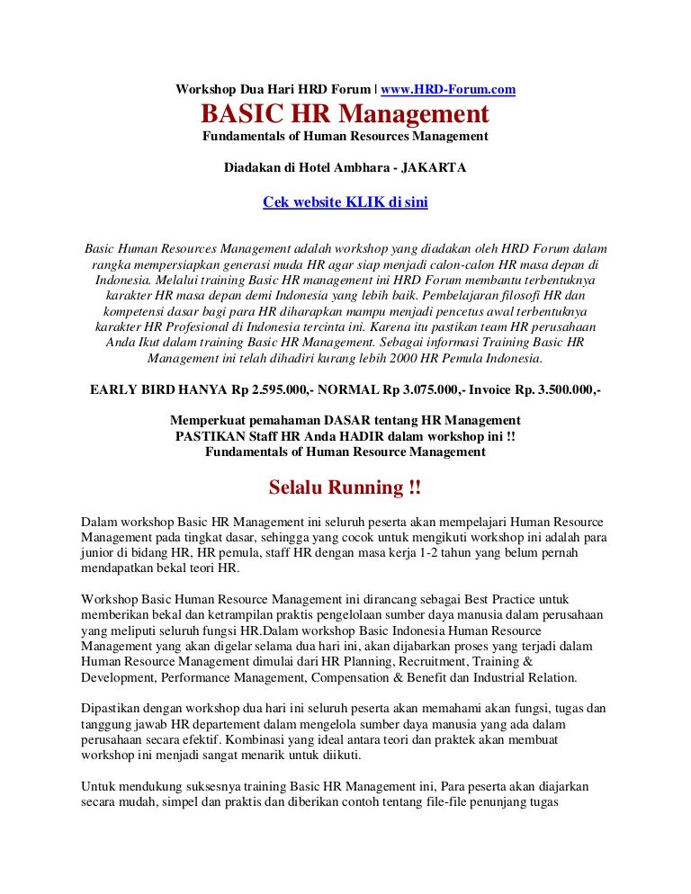 Basic Hr Management