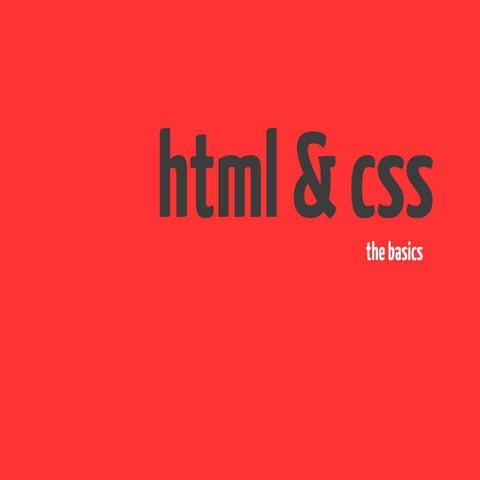 Basic HTML & CSS | PDF | Web Design and HTML | Internet