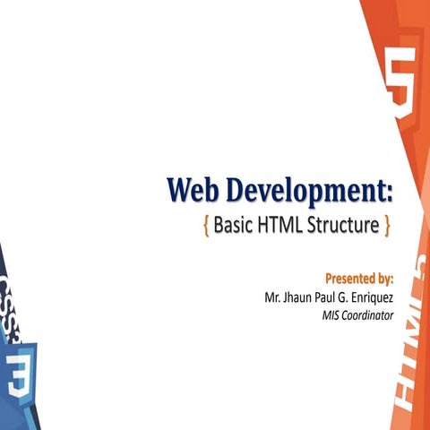 Basic html structure | PPT