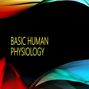Basic human physiology