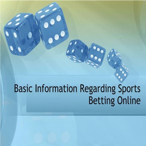 Basic information regarding sports betting online