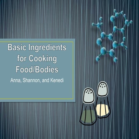 Basic ingredients for cooking food