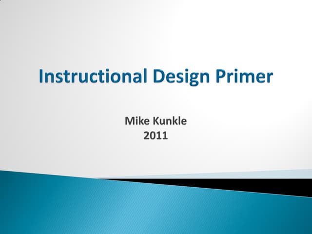 Basic Instructional Design Principl...