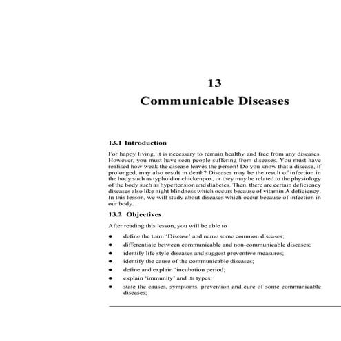 Basic introduction communicable