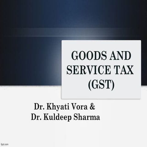 Basic introduction of GST
