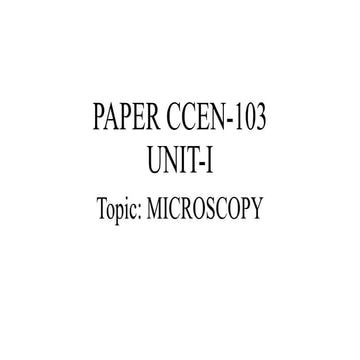 Basic introduction of microscopy with types and staining