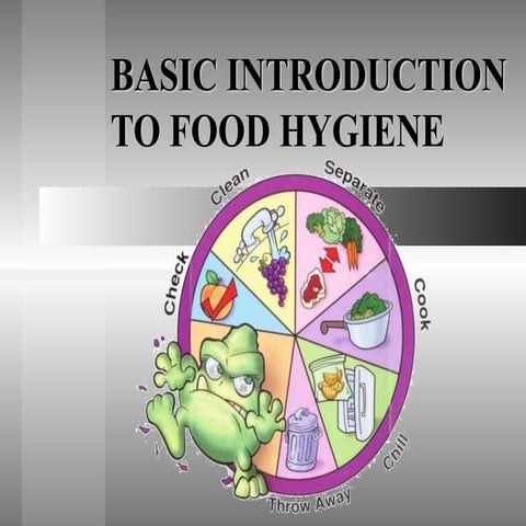Basic introduction to food hygiene.