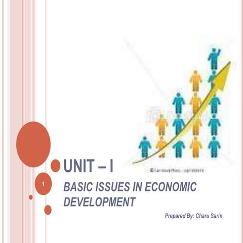 Basic issues in economic development of India