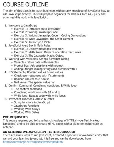 Basic JavaScript Tutorial