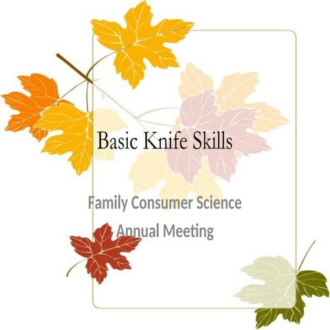 Basic Knife Cut wrgaserghserthsethserths.ppt