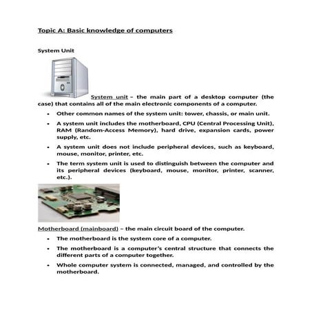 Basic knowledge of computer, about computer software.docx