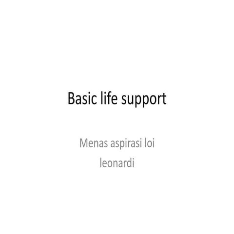 basic life support power point terbaru 2025 | PPTX