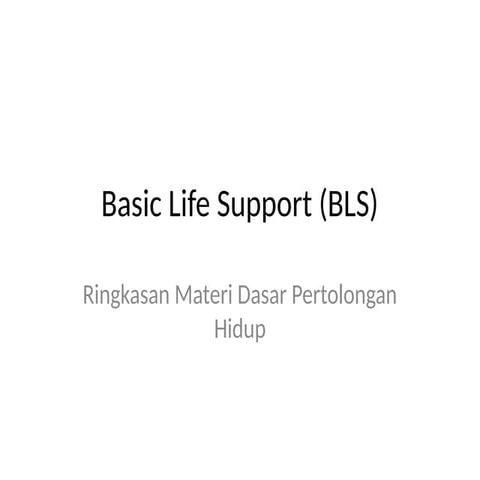 basic life support power point terbaru 2025 | PPTX