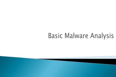 Basic malware analysis