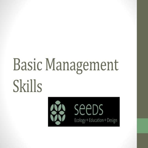 Basic management skills