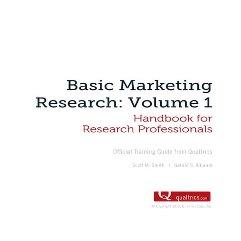 Basic marketingresearchvol1