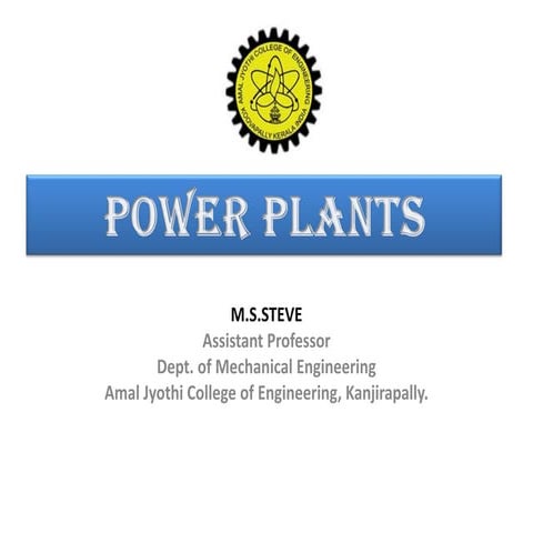 Basic mechanical engineeering- Power plants