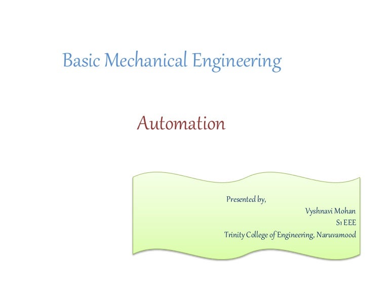 Basic mechanical engineering