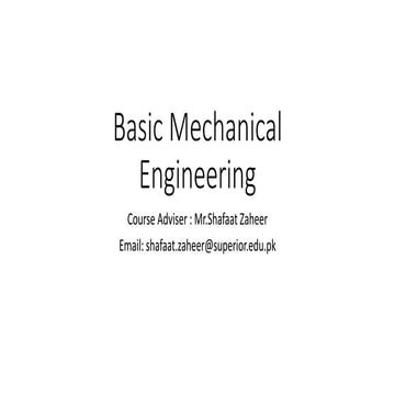 Basic mechanical engineering 1