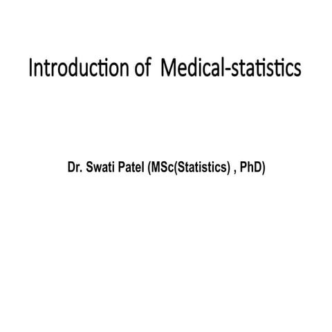 Basic Introduction of  of Medical Statistics for MBBS students.ppt