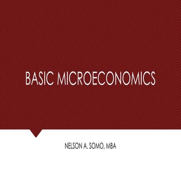 BasicMircoeconomics-Part4/ Microeconomics | PPTX