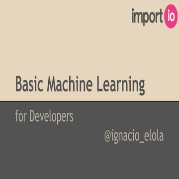Basic ML