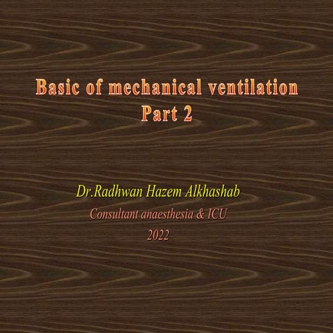 Basic modes of ventilation2022 