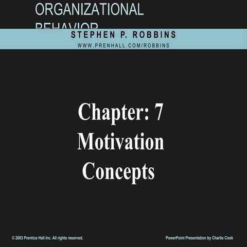 Basic motivation concepts