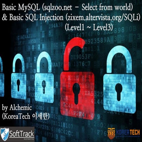 Basic My SQL Problems(sqlzoo.net - select from world) & Basic SQL Injection(z...