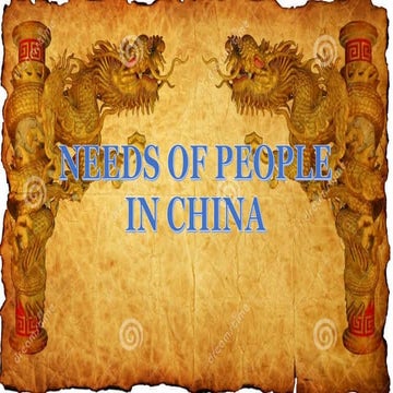 Basic needs of people in china