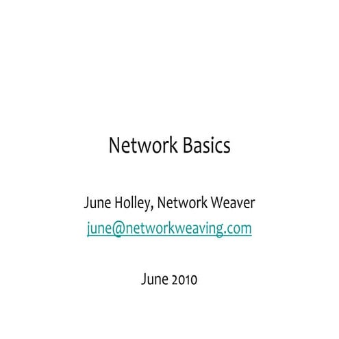 Basic networkconceptsnewfoundland