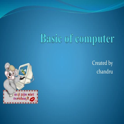 Basic of computer pptx | PPT