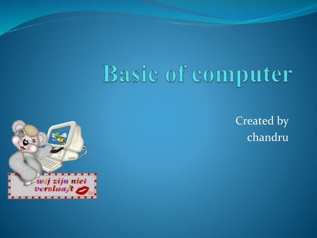 Basic of computer pptx